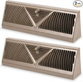Yaocom 2 Pack Baseboard Register Vent 18 Inch Duct Opening Size Vent Covers by Yaocom