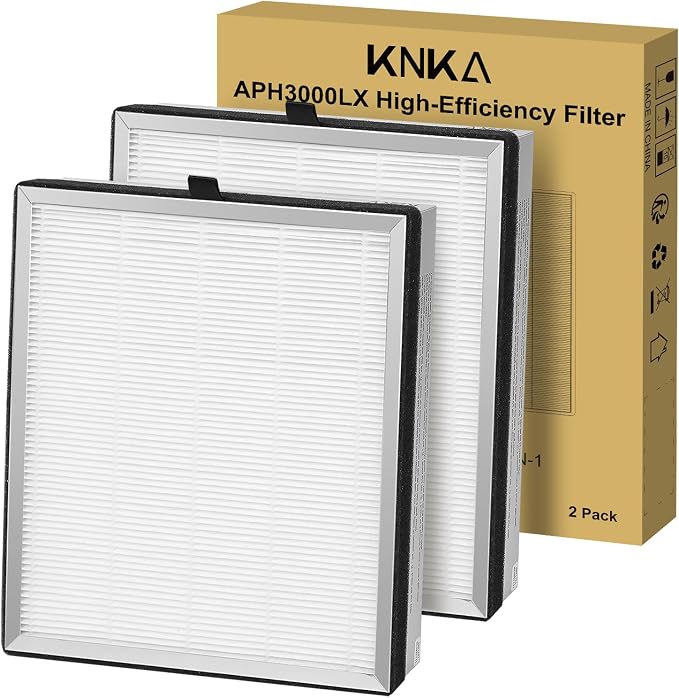 KNKA Genuine APH3000 Air Purifier Replacement Filter, Supports HEPA Sleep Mode. by KNKA