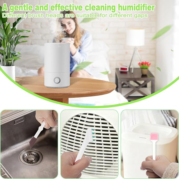 Engorgio Humidifier Cleaner Brush Set 14Pcs, Small Cleaning Brush Tight Spaces - Image 4