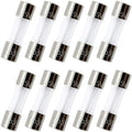 Pack of 10 pcs F6AL Fast-Blow Fuse 6amp F6A 125Volt Glass Fuses 0.2 x 0.79 Inch by ZUPAYIPA