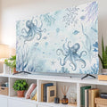 Ocean Sea Octopus Coral Fish Indoor TV Cover, Elastic TV Screen Protector by Unknown