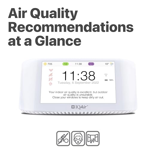 IQAir Air Quality Monitor Indoor, Swiss Design, Detects PM2.5, Temperature - Image 5