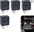 4 PCS Automotive 4-pin Waterproof Switch Starter Relay, Oil Pump Air by Gseigvee