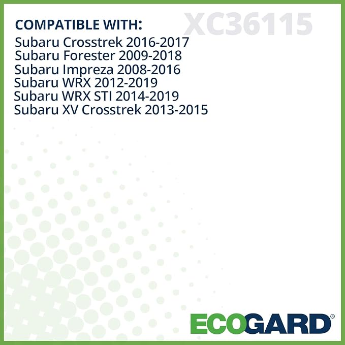 ECOGARD XC36115 Cabin Air Filter Fits 2009-2018 Subaru Forester, 2008-2016 - Image 3