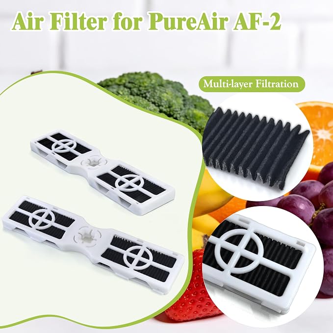 Newke 2 Pack Air Filter for PureAir AF-2 & 4 Pack Carbon Filter and 2 Fruit and - Image 2