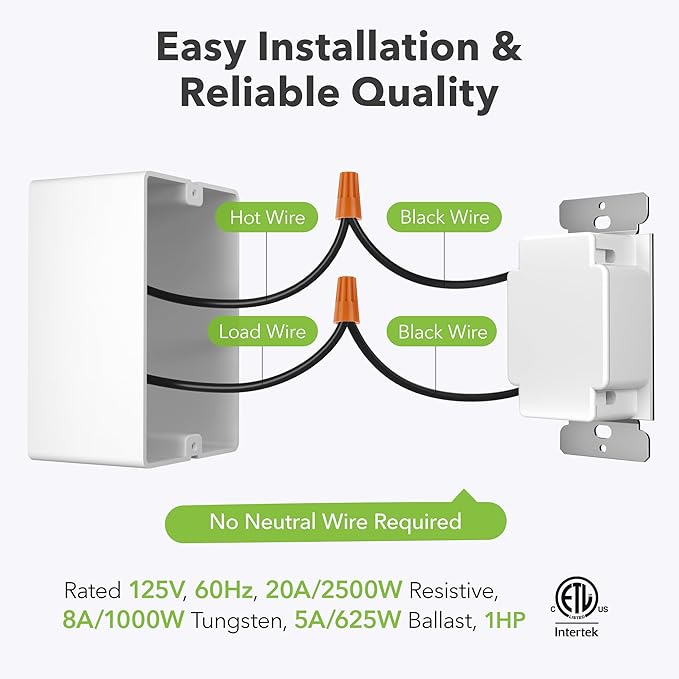 BN-LINK 60 Minute Spring Wound Bathroom Fan Timer Switch, Mechanical Countdown - Image 5