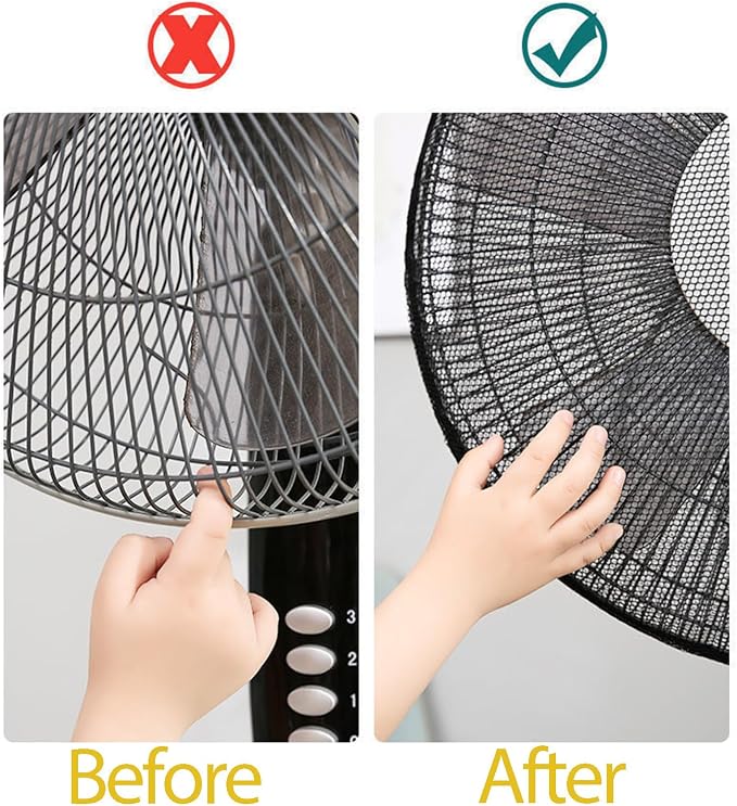 2 Pack Round Electric Fan Guard Dust Cover，Damp-Proof Cover - Image 2