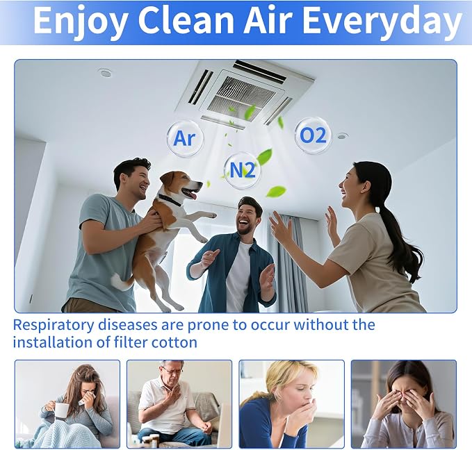 Air Vent Filters, MERV 8 Reusable 3-Layer Air Vent Filter - Image 7