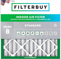 Filterbuy 15x15x2 Air Filter MERV 8 Essential Dust & Allergy Defense, by Filterbuy