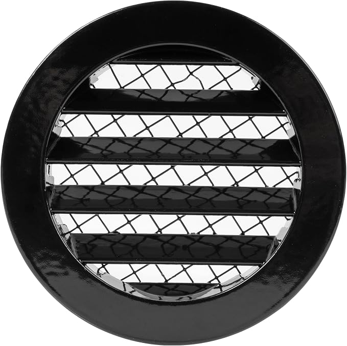 Repa Market 4 Inch Heavy-Duty Black Aluminum Alloy Gable Vent by RepaMarket