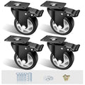 4" Swivel Plate Casters, 1200Lbs Capacity by ASHGOOB