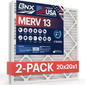 BNX 20x20x1 MERV 13 Air Filter 2 Pack by BNX