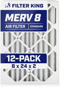 Filter King 8x24x2 Air Filter Dust & Allergy Control AC Furnace Filters by FilterKing