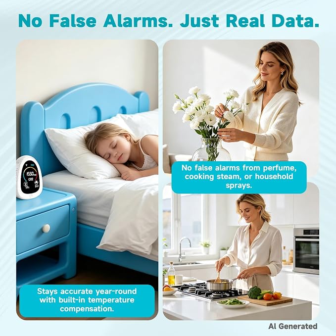 AIRNERGY Portable CO2 Monitor Indoor Air Quality Monitor - Image 5