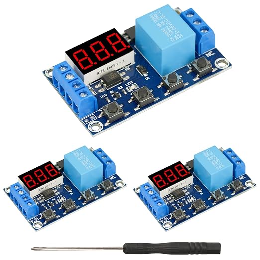 3Pcs 6-30V Timer Relay Module Programmable Delay | by Unknown