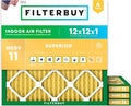 Filterbuy 12x12x1 Air Filter MERV 11 Superior Pet & Allergy Defense, by Filterbuy
