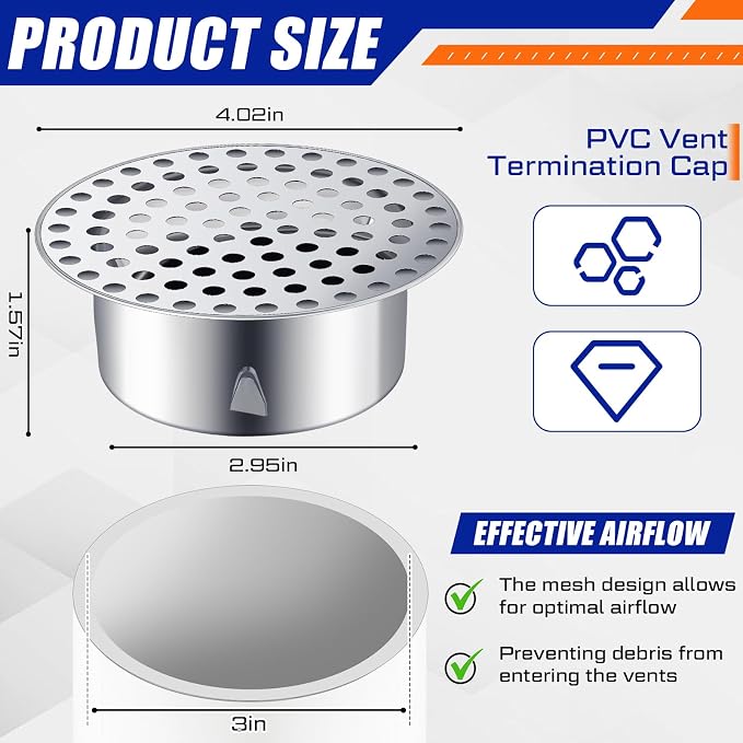 Moxweyeni 2 Pcs PVC Termination Cap - Image 2