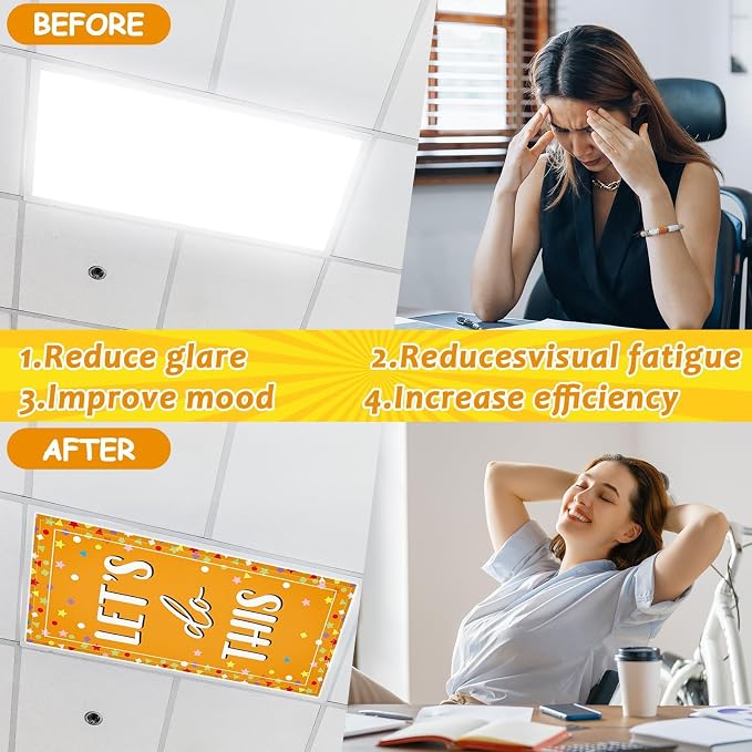 6 Pcs Fluorescent Light Covers - Image 4