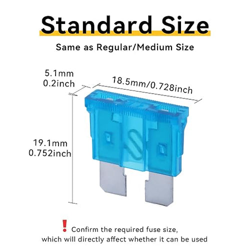 100 Pack Auto Fuses 15 AMP ATC/ATO Standard Regular Fuse Blade 15A Car Truck - Image 2