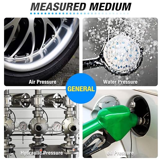 MEANLIN MEASURE 1/4" NPT 0-60Psi 2" FACE DIAL Swimming Pool Water Pressure - Image 7