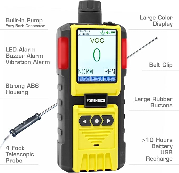 Volatile Organic Compounds VOC Detector by Forensics | USA NIST Calibrated & - Image 6