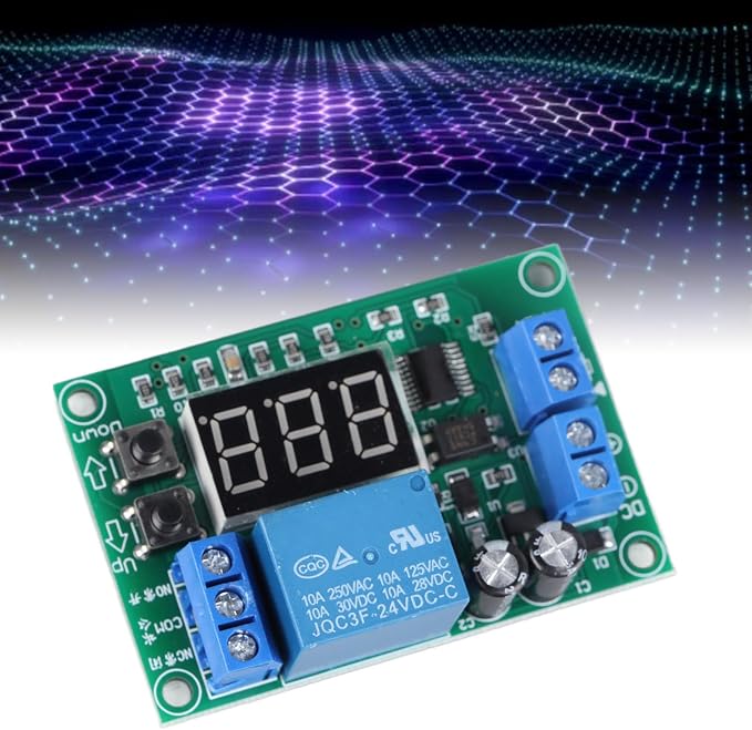 Timer Relay Module, 3 Digit Digital Display Programmable Button Adjustment - Image 4