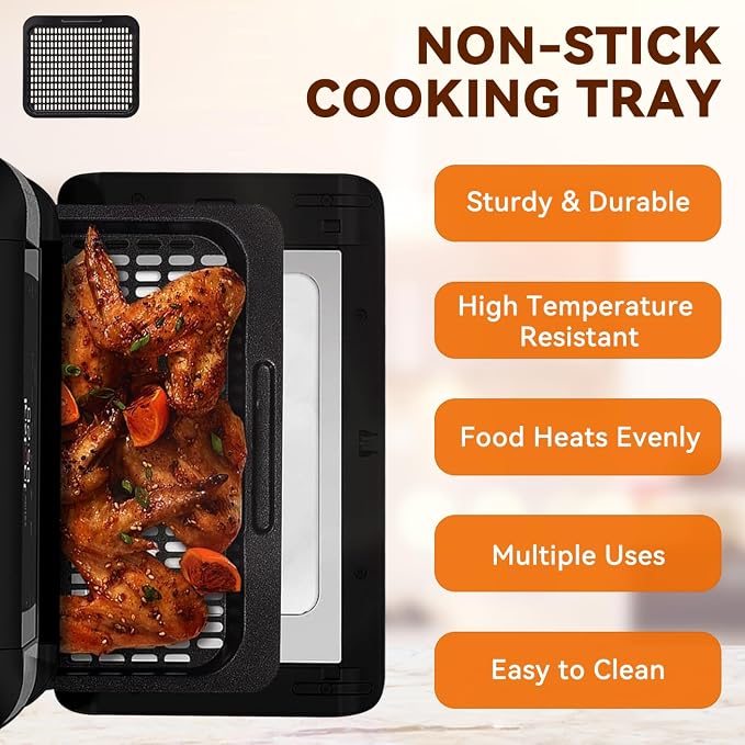 10 Qt Cooking Tray for Instant Vortex Plus10 Quart Air Fryer, Food Grade - Image 4