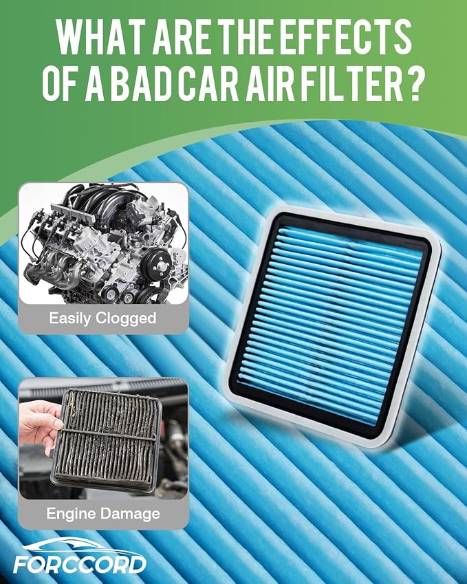 Cabin & Engine Air Filter Fit for Subaru Forester 2009-2018 H4 2.5L, Forester - Image 3