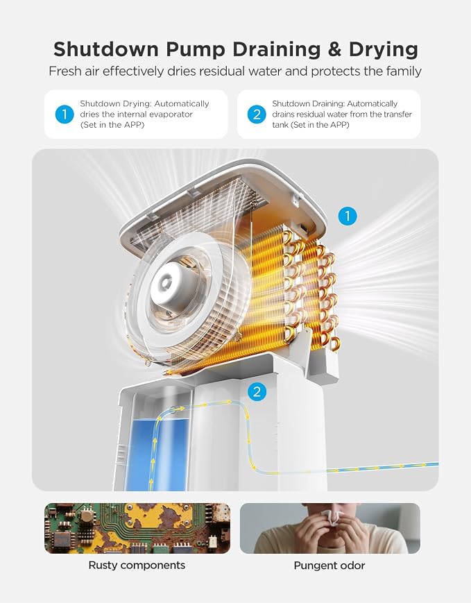 GoveeLife Dehumidifier for Home 4, 500 Sq. Ft. 50 to 137 Pint - Image 4