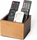 LBEMEY Remote Control Holder Caddy, Farmhouse Acacia Wood TV Remote Holder by LBEMEY