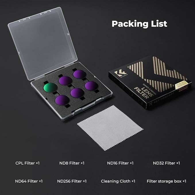 K&F CONCEPT Snap On CPL ND Filter Kit Compatible - Image 7