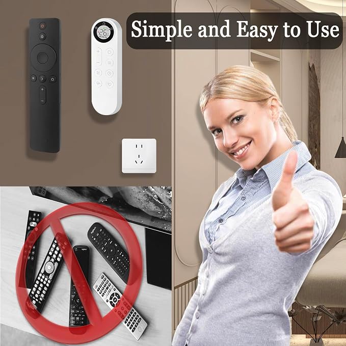 6PCS Magnetic Remote Control Holder, Self Adhesive Upgraded Remote Control Wall - Image 3