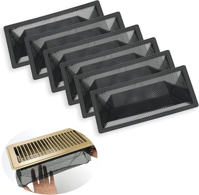 Floor Register Trap, Air Vent Filter Mesh Catcher, Vent Screen Net Keeps Bugs by YANWEN