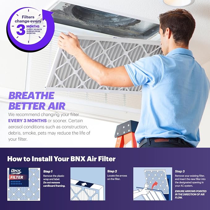 BNX TruFilter 16x25x2 Air Filter MERV 8 - Image 8