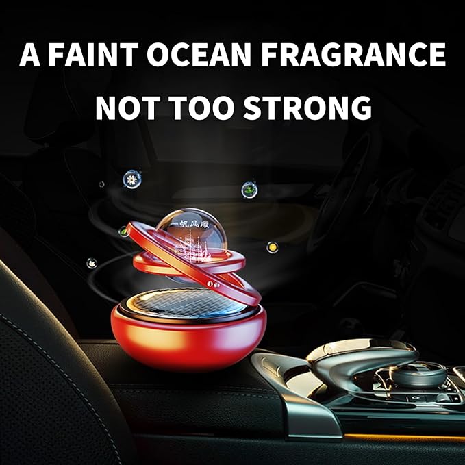 Kwak’s Solar-Powered Rotating Car Aromatherapy Auto-Spinning Ornament - Image 3