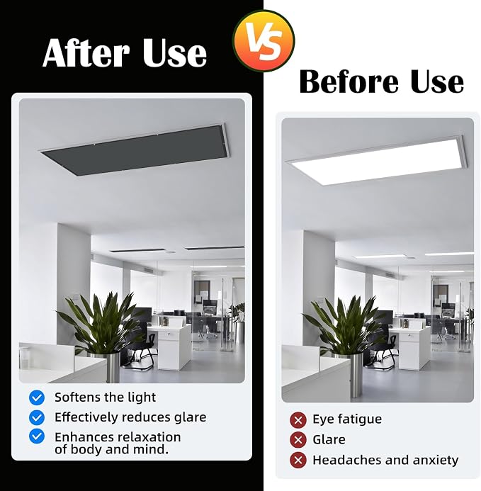 ANGSYLTH 8 Pcs Fluorescent Light Covers - Image 3