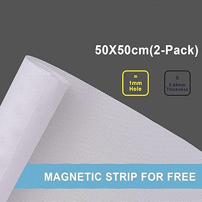 Fan Dust Mesh Filter Magnetic Frame PVC PC Case Dust Mesh Filter Desktop - Image 2