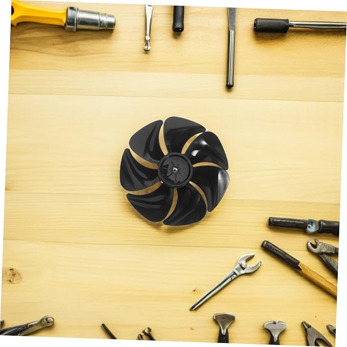 NUOBESTY Replacement Floor Fan Blade 7-Leaves 8.7-inch 22cm Black Plastic Air - Image 5