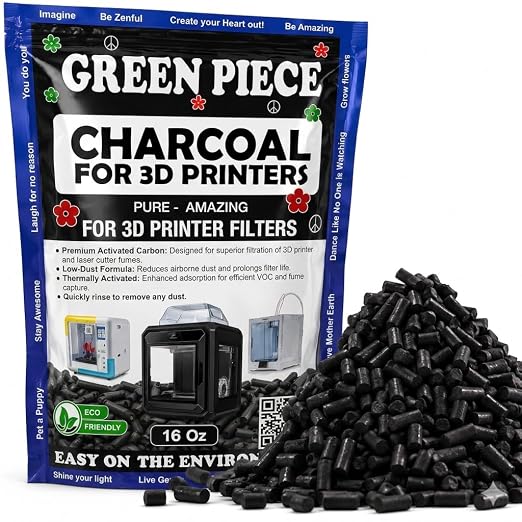 Activated Carbon Pellets for 3D Printers & Laser Engravers – Thermally by GreenPiece