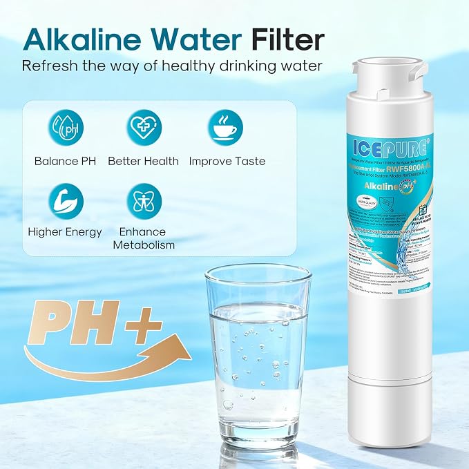 ICEPURE Alkaline RWF5800A-AL Refrigerator Water Filter Replacement - Image 4