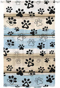 Sheer Curtains 84 Inches Long, Vintage Farmhouse Rustic Wooden Grain Privacy by Unknown