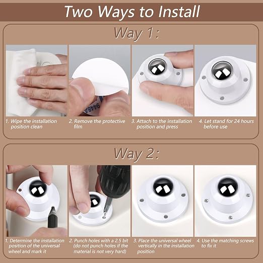 Self Adhesive Swivel Caster Wheels - Image 4