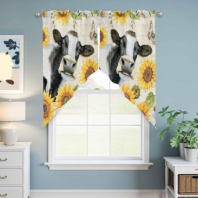 Yellow Sunflowers Swag Valances - Image 6