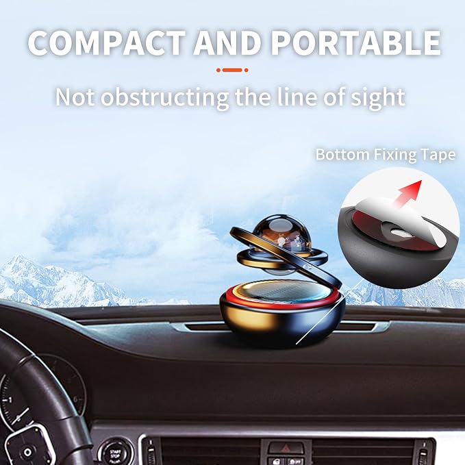 Kwak’s Solar-Powered Rotating Car Aromatherapy Auto-Spinning Ornament - Image 6
