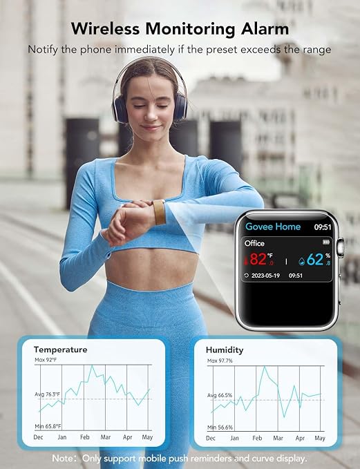 Govee WiFi Thermometer Hygrometer 3Pack H5103, Indoor Temperature Humidity - Image 6