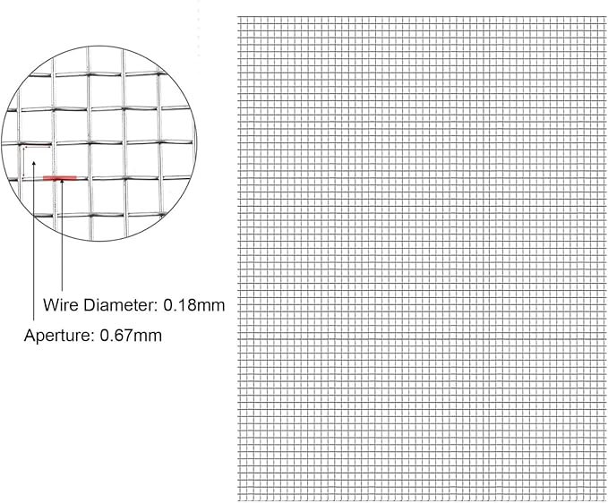 304 Stainless Steel Metal Mesh 30 Mesh Screen, Fine Woven Cloth Roll, Air Vent - Image 3