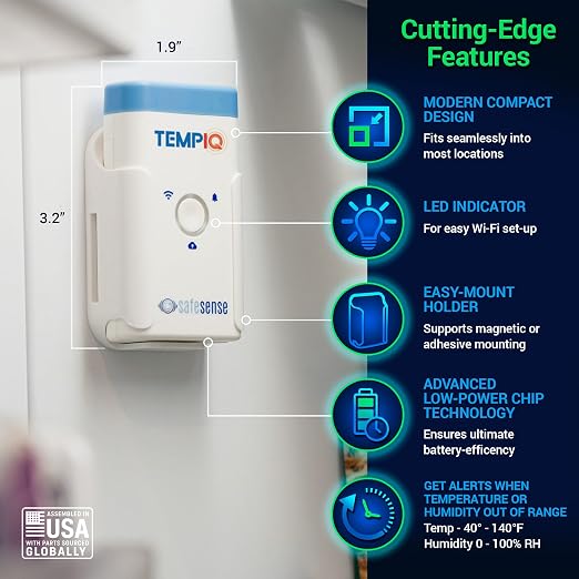 TEMPIQ Remote WiFi 2-Pack Temperature & Humidity Sensor - Image 2