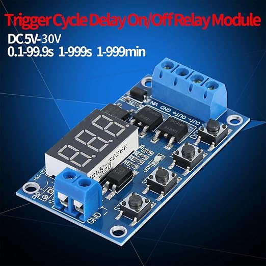 Relay Timer, Timer Module, Dc 5V-36V Cycle Delay Timer Switch Turn On Off Relay - Image 7