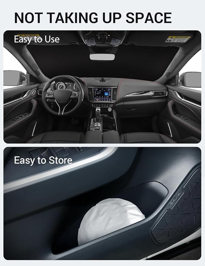Proadsy 2026 Upgrade Front Windshield Sun Shade Foldable Sunshade Protector - Image 9