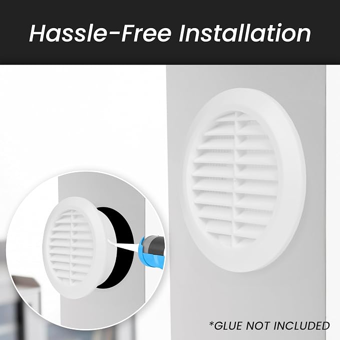 Repa Market 4 Inch White Round Air Vent Cover - Image 4